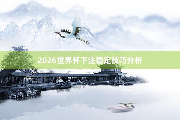 2026世界杯下注稳定技巧分析